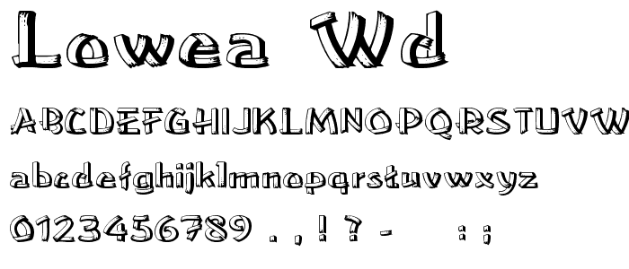 LowEa Wd font